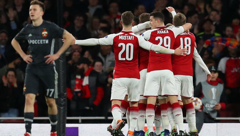 Arsenal 4 CSKA Moscow 1: Ramsey and Lacazette put Gunners in charge